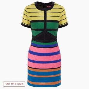 Staud Formentera Stripe Mini Perla Dress